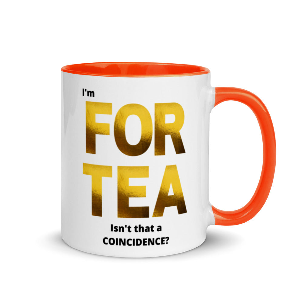 40th Birthday, Mug with Color Inside