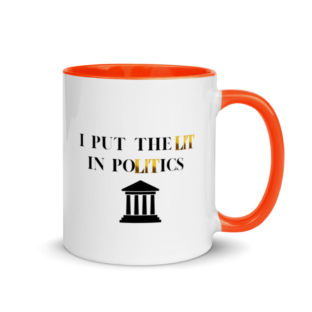 Political Mugs, Politics, I Put The Lit In Politics, Political Gifts, Politician Gifts, Political Science Gifts