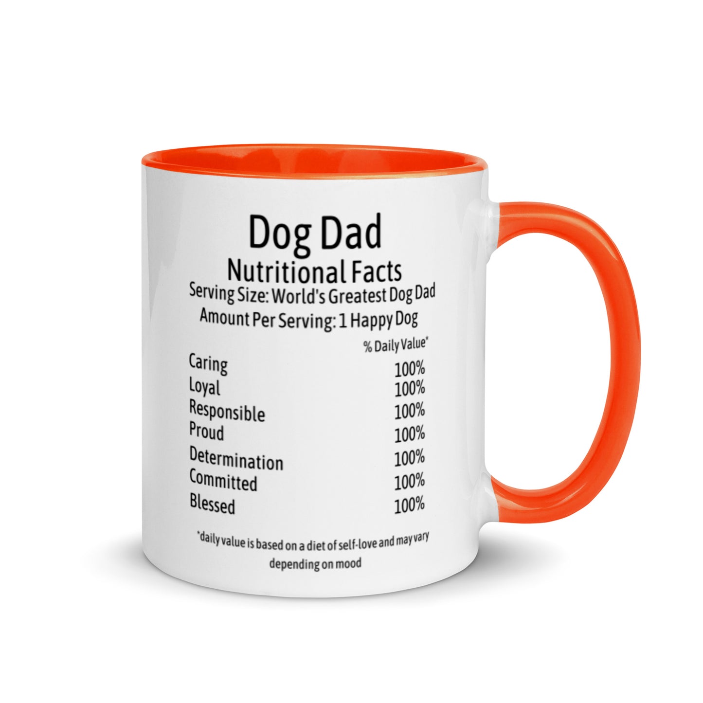 Dog Dad Mug with Color Inside
