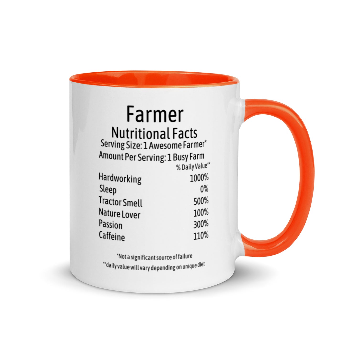 Farmer Mug with Color Inside
