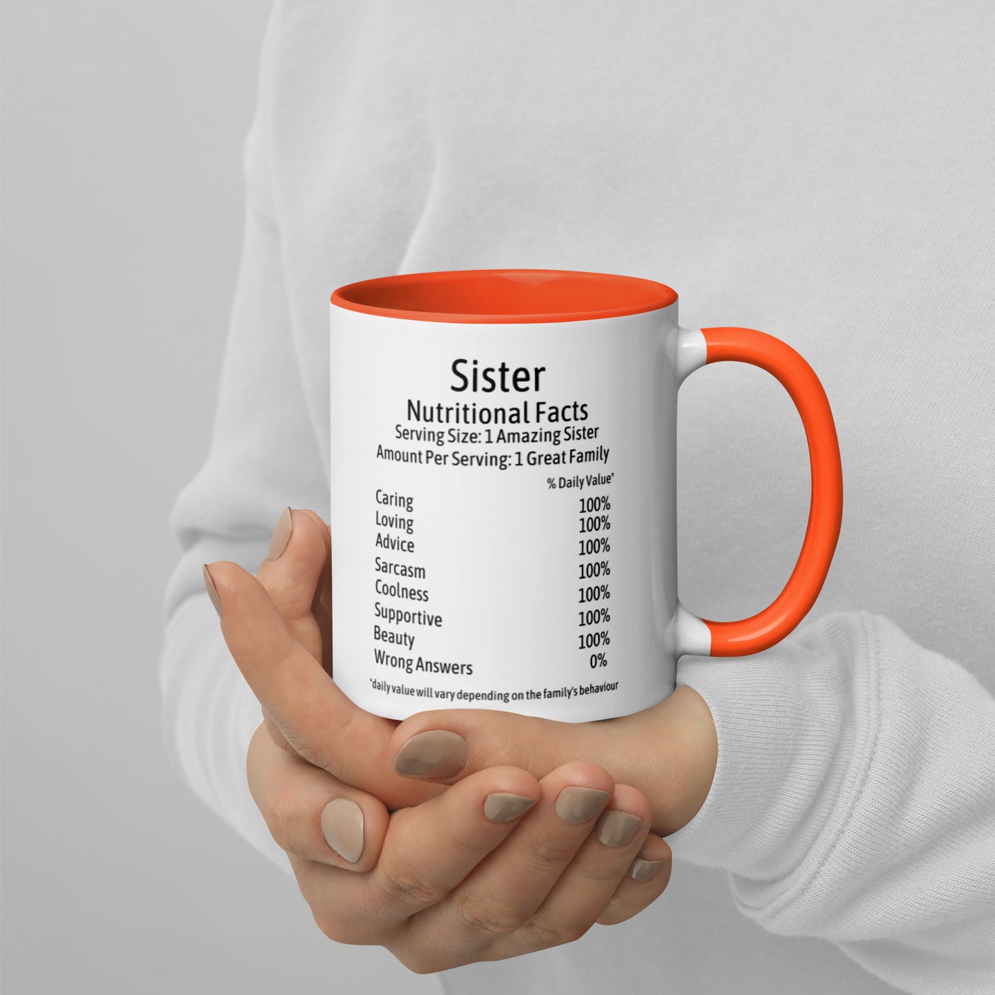 Sister Mug with Color Inside