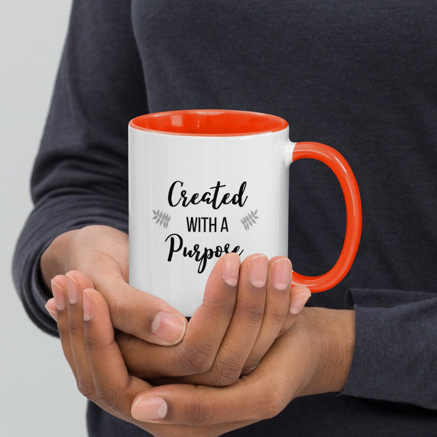 Created With A Purpose Mug with Color Inside