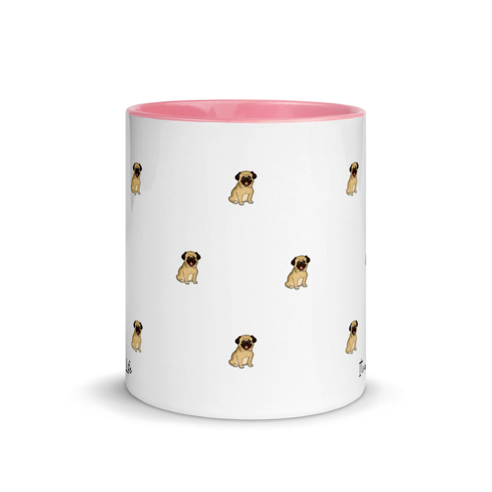 Pug Life, Pug Life Mug, Two Tone Coffee Mug, Perfect Gift For A Dog Lover, Coffee Lover
