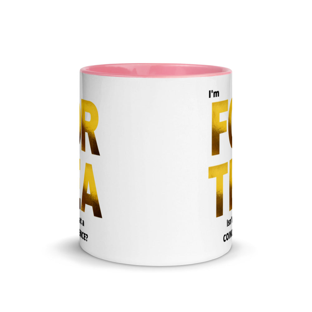 40th Birthday, Mug with Color Inside