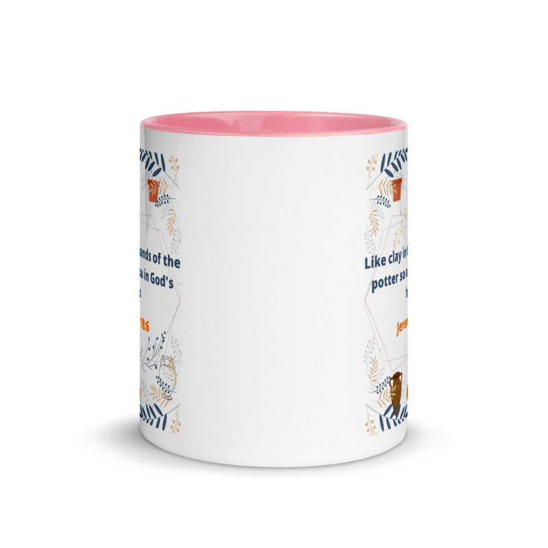 Jeremiah 18:6 Two Tone Coffee Mug, Christian Mug, Christian Coffee Mug, Bible Verse Cup, Scripture Mug, Modern Scriptures, Pastel Tone, Earth toned