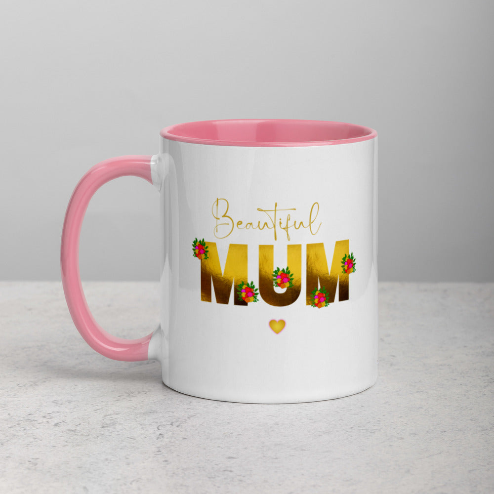 Mothers Day Presents - Mug Beautiful Mom Mum