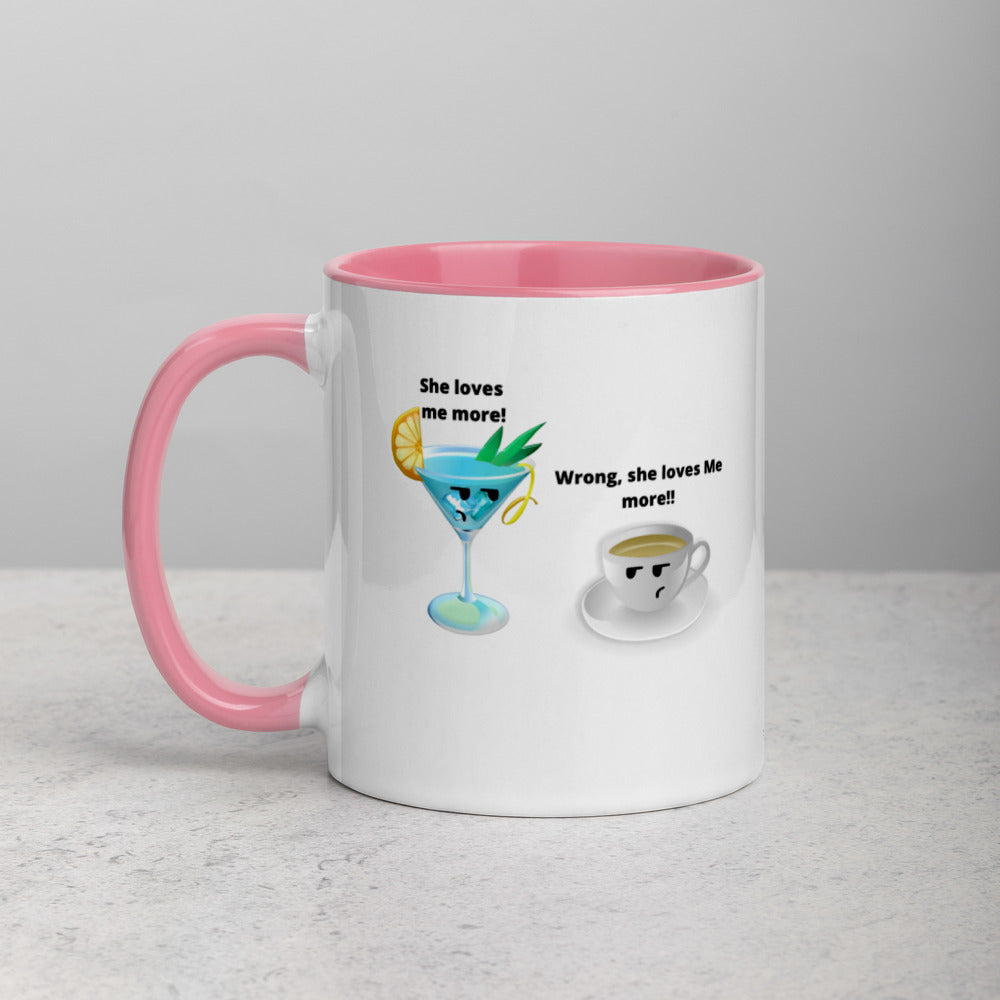 Cocktail And Coffee Mug, Two Tone, Cocktail Lover Gift, Coffee Lover, Coffee Gift, Cocktail Gifts, Cocktail Vs Coffee, Love Coffee, Love Cocktail