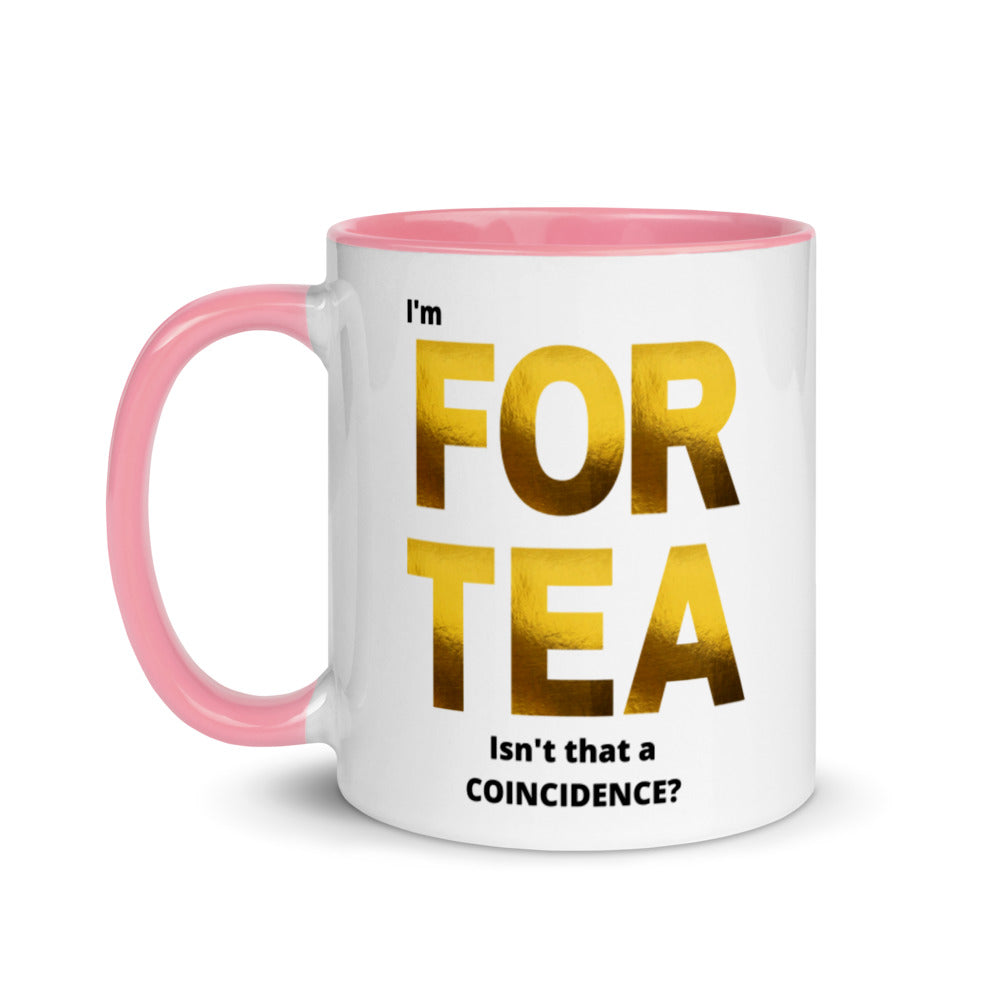 40th Birthday, Mug with Color Inside