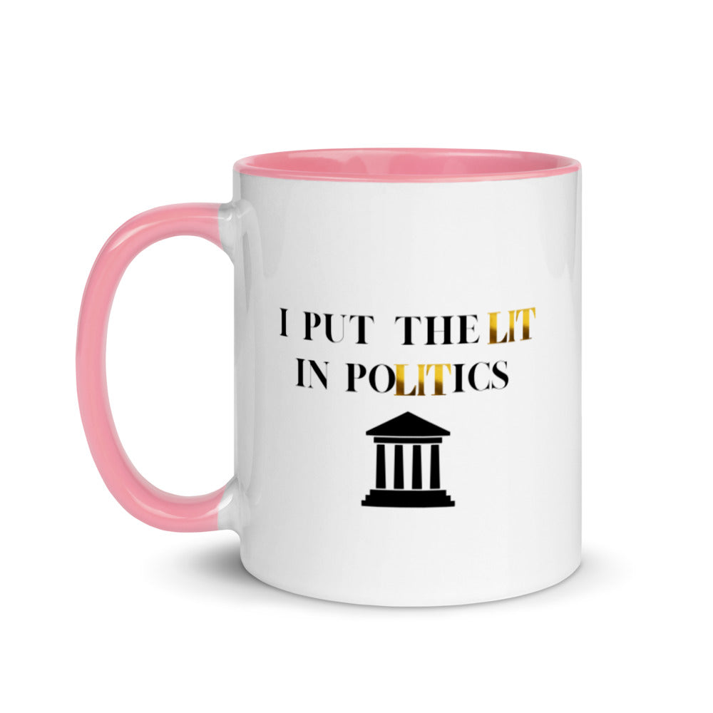 Political Mugs, Politics, I Put The Lit In Politics, Political Gifts, Politician Gifts, Political Science Gifts