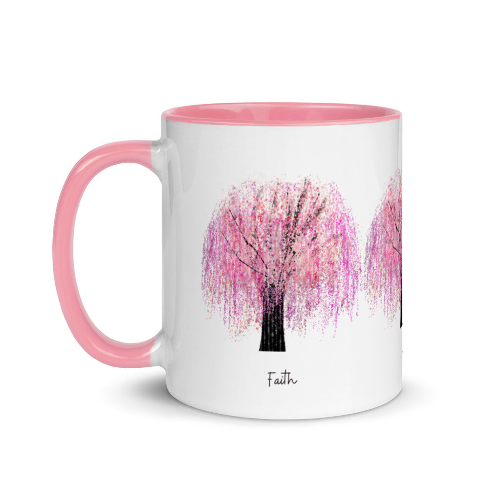 Cherry Blossom Gift - Faith Hope Love Mug