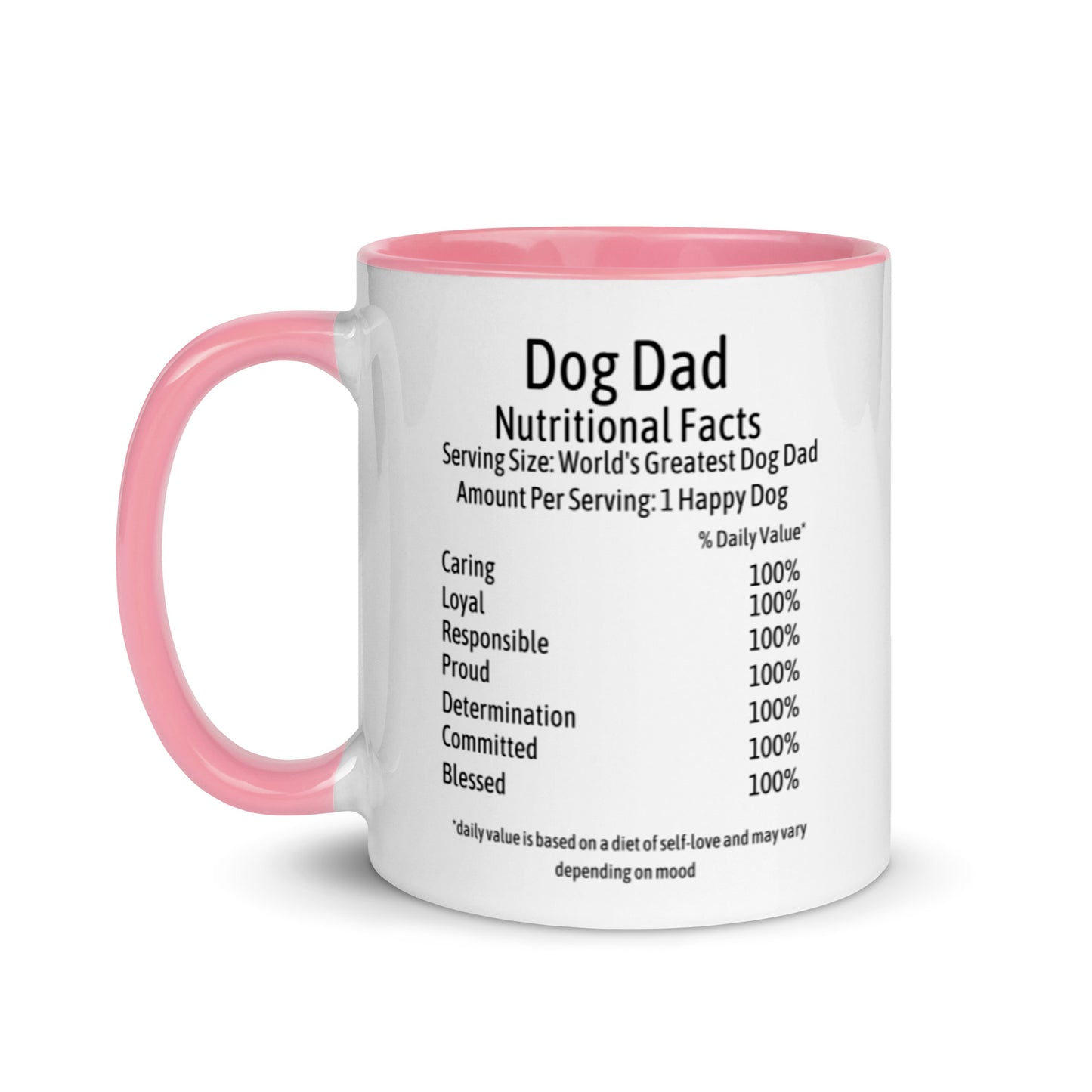 Dog Dad Mug with Color Inside