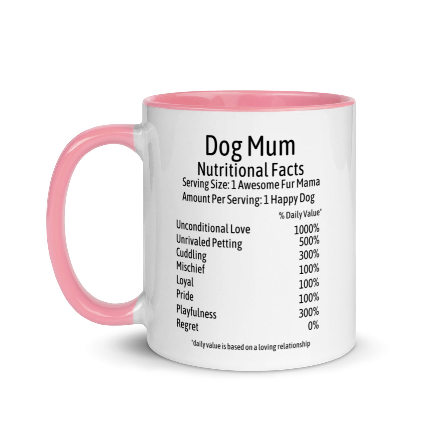 Dog Mum Mug with Color Inside