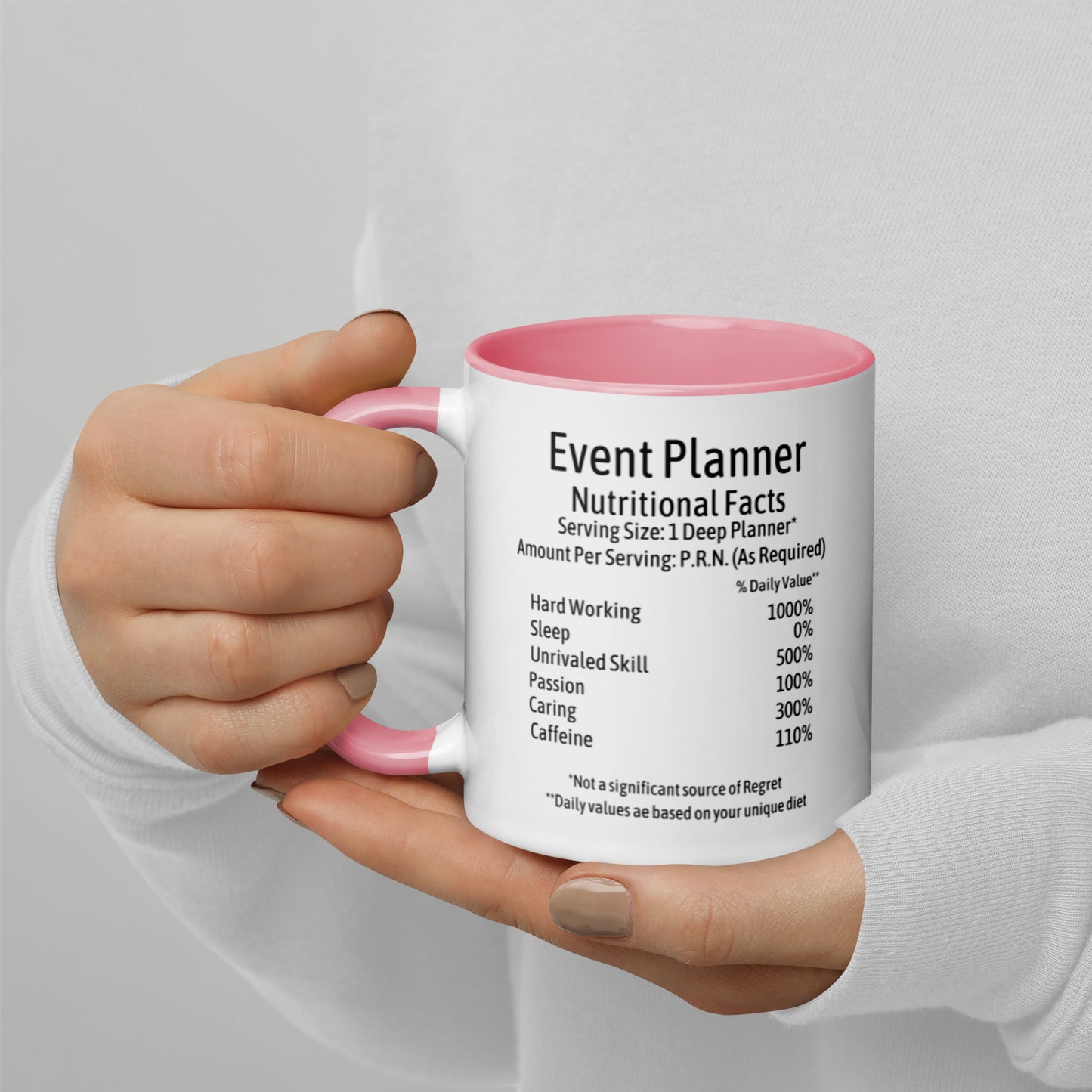 Event Planner Mug with Color Inside