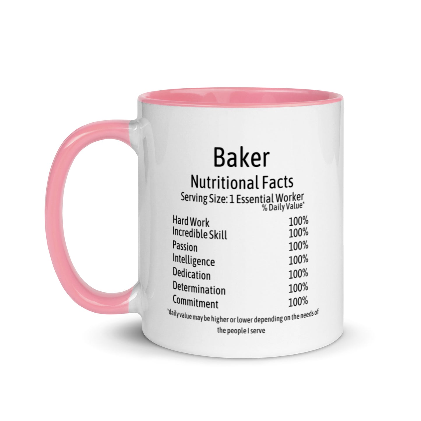Baker Mug with Color Inside