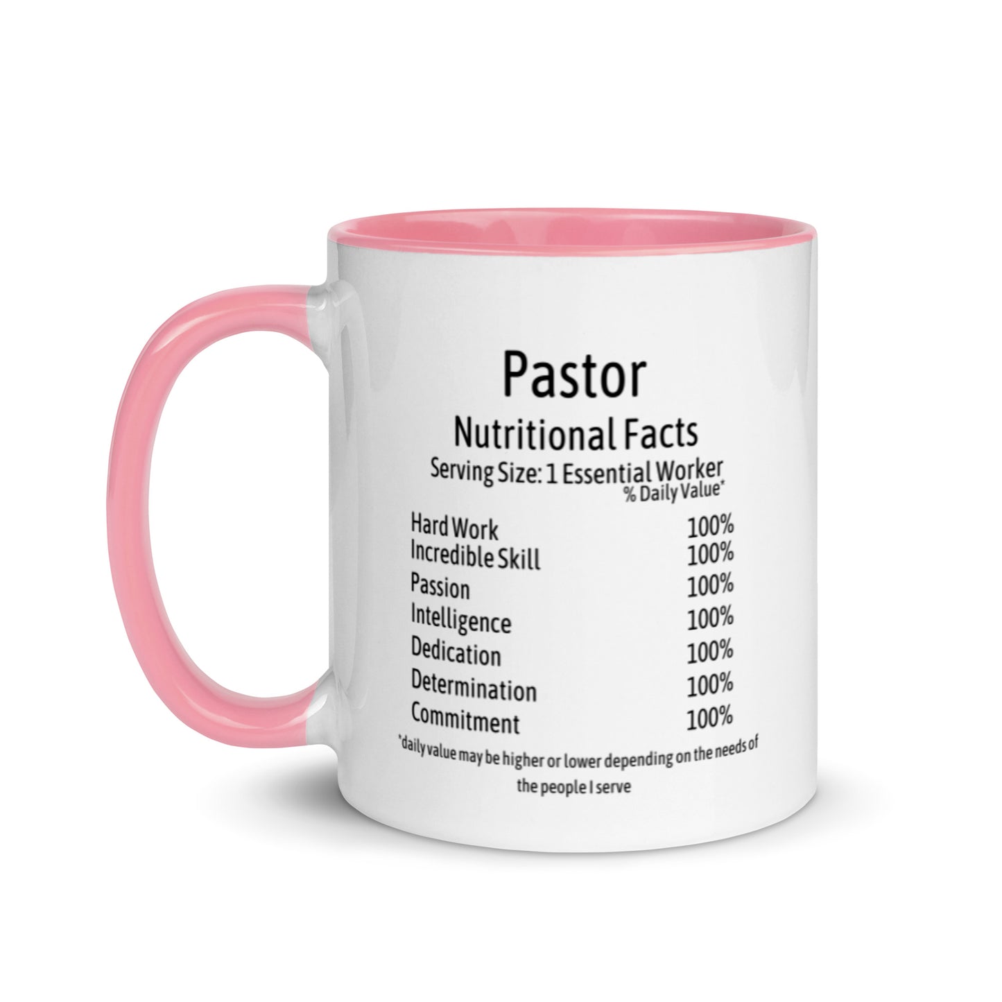 Pastor Mug with Color Inside