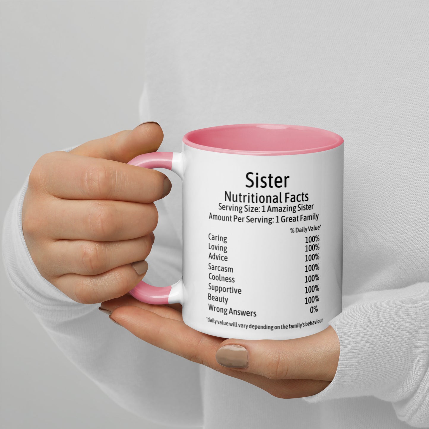 Sister Mug with Color Inside