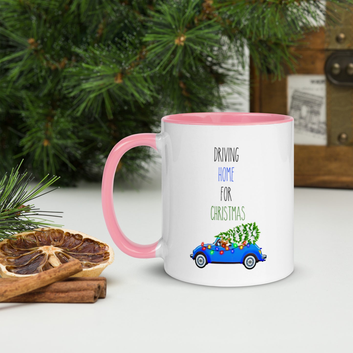 Driving Home For Christmas Mug Two Tone