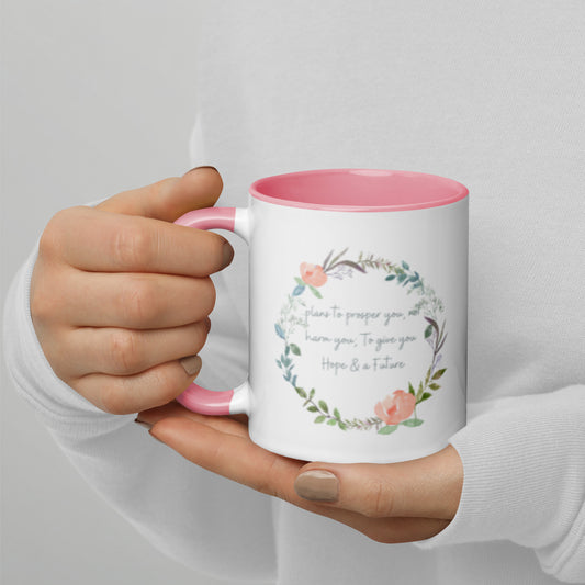 Jeremiah 29 11 Mug With Color Inside, For I Know The Plans I Have For You