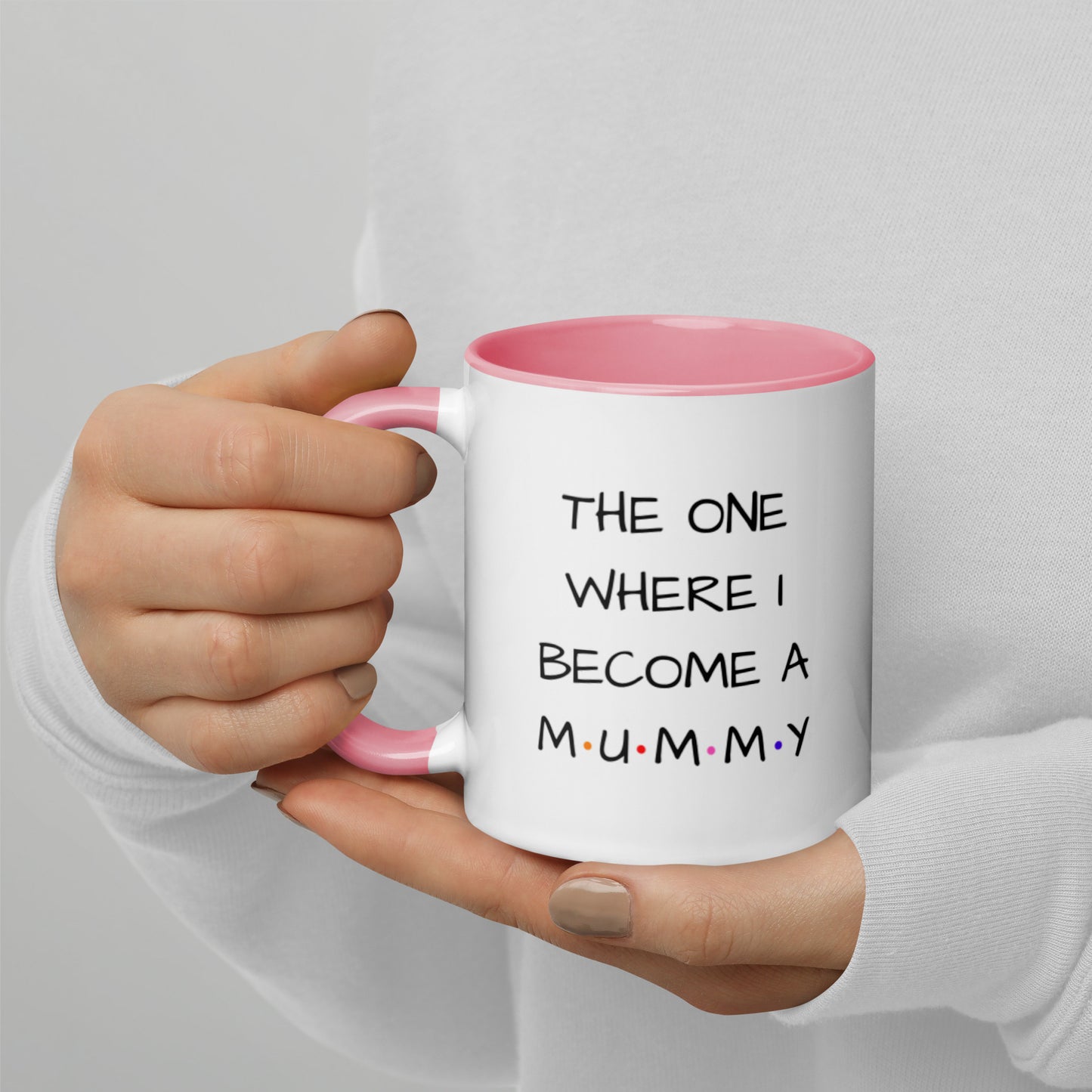 The One Where I Become A Mum Mug with Color Inside