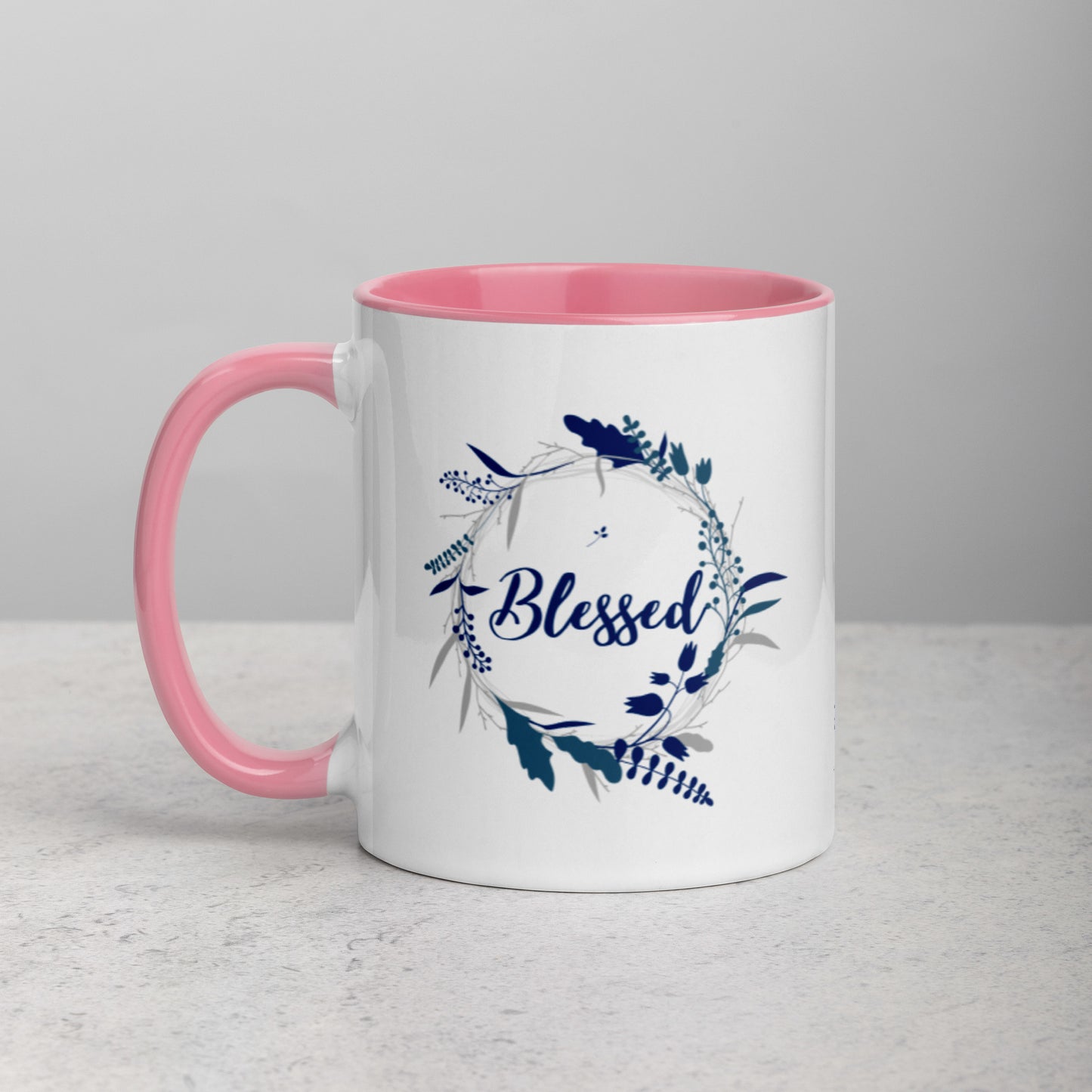 Blessed Mug with Color Inside