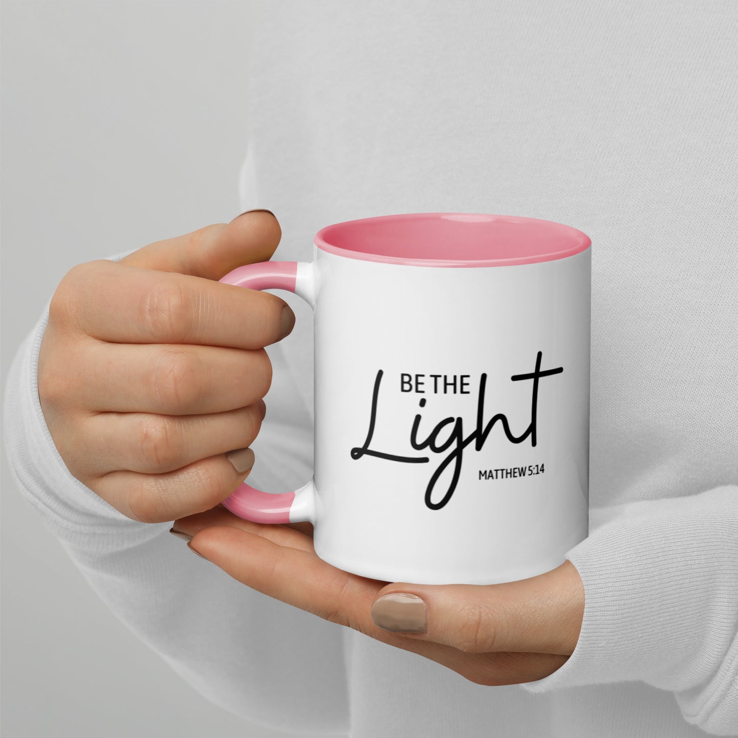 Matthew 5:14 Be The Light Mug with Color Inside
