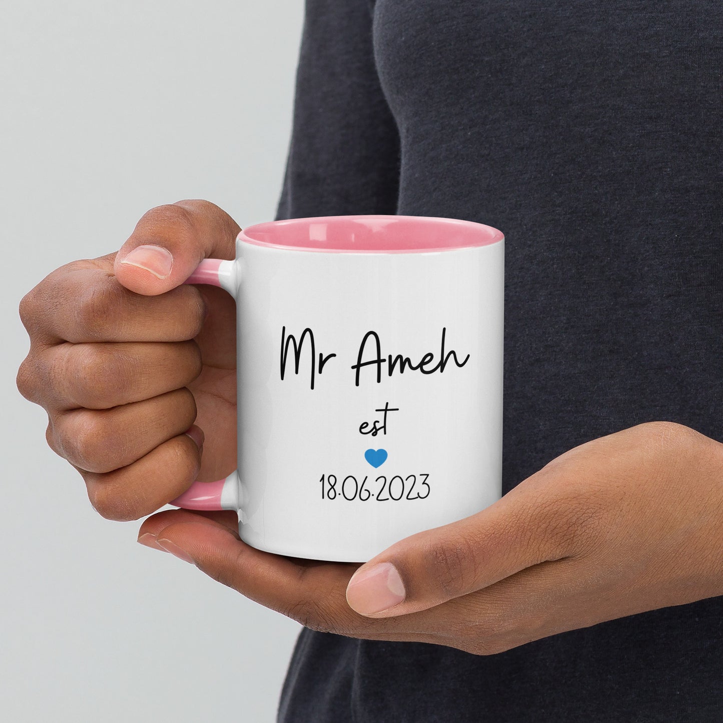 Personalised Mr Mug with Color Inside
