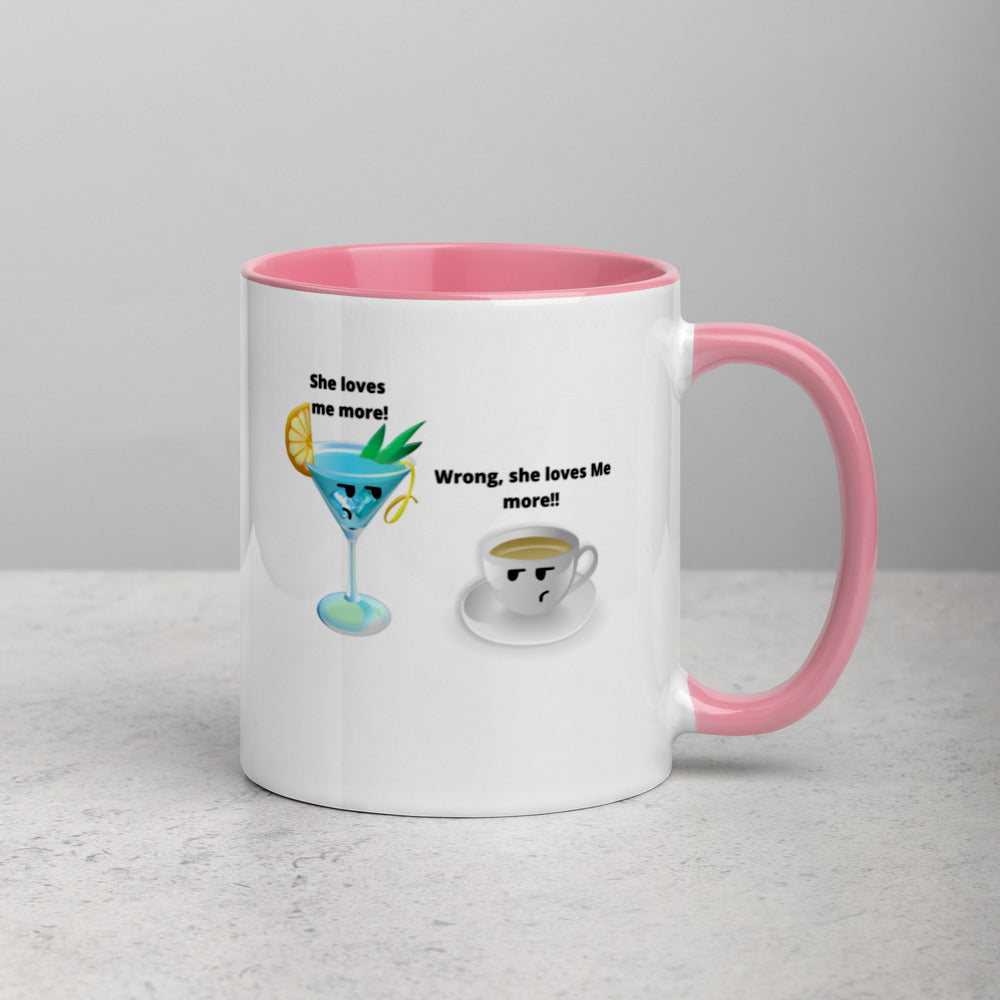 Cocktail And Coffee Mug, Two Tone, Cocktail Lover Gift, Coffee Lover, Coffee Gift, Cocktail Gifts, Cocktail Vs Coffee, Love Coffee, Love Cocktail