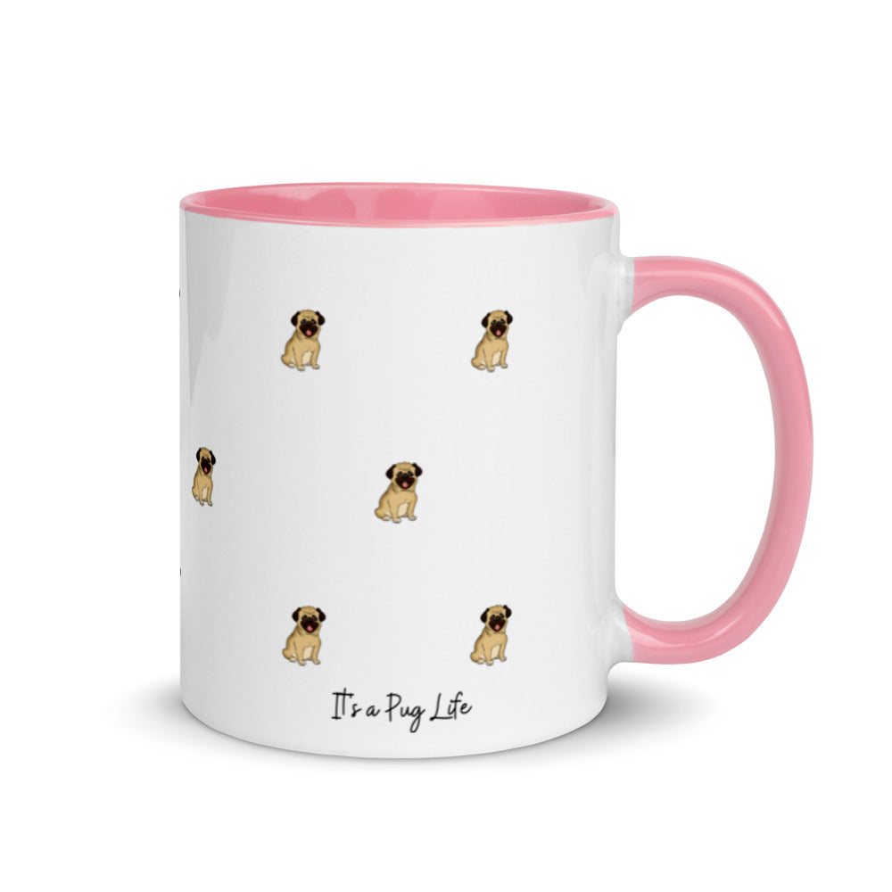 Pug Life, Pug Life Mug, Two Tone Coffee Mug, Perfect Gift For A Dog Lover, Coffee Lover