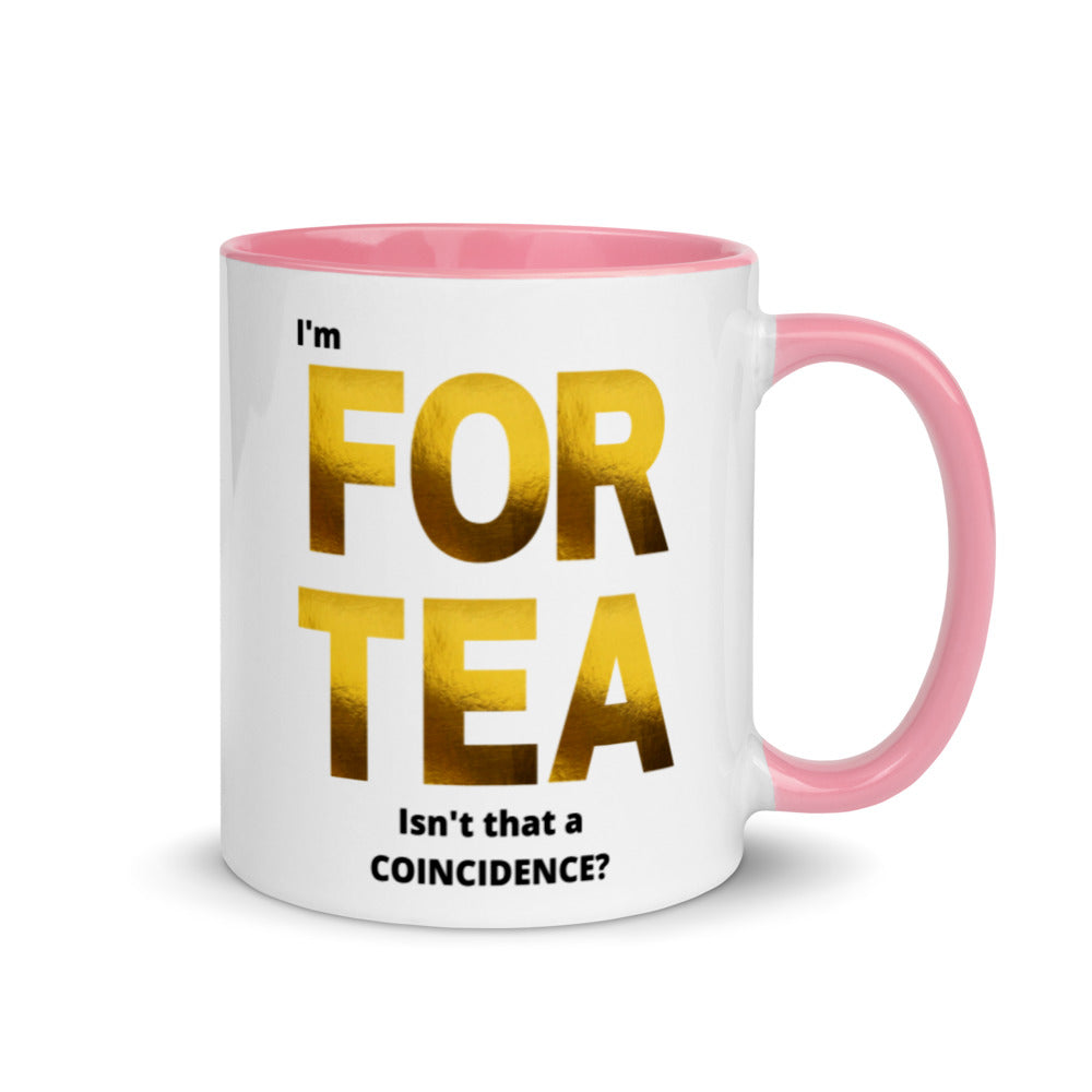 40th Birthday, Mug with Color Inside