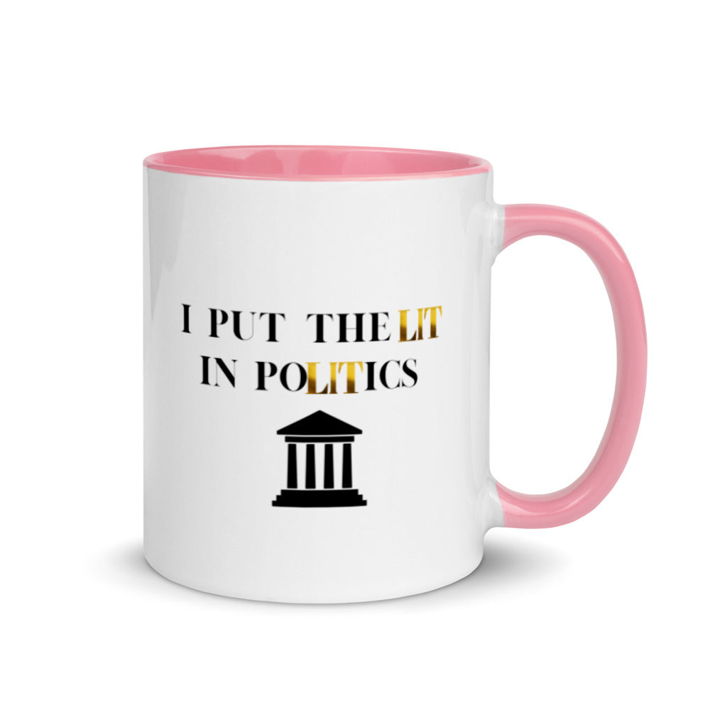 Political Mugs, Politics, I Put The Lit In Politics, Political Gifts, Politician Gifts, Political Science Gifts