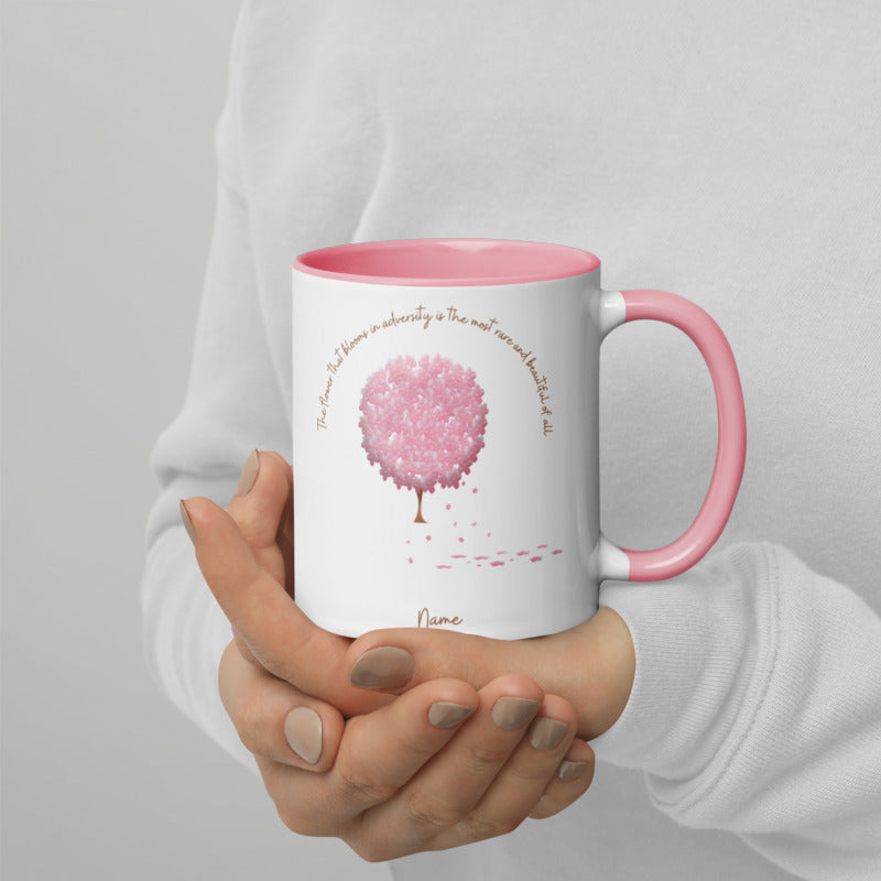 Gift For Her - Personalised Mug With Lovely Blossom Quote