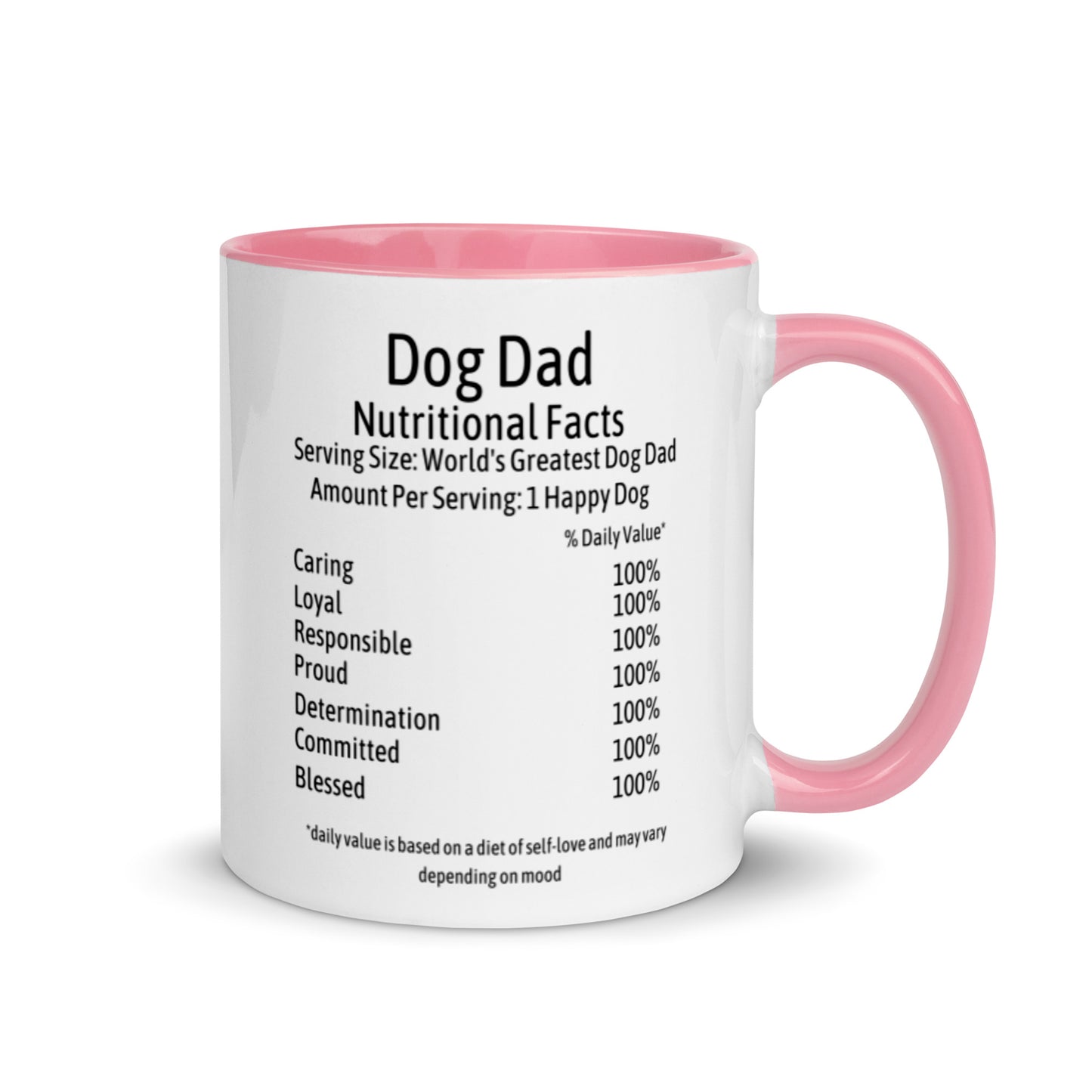 Dog Dad Mug with Color Inside