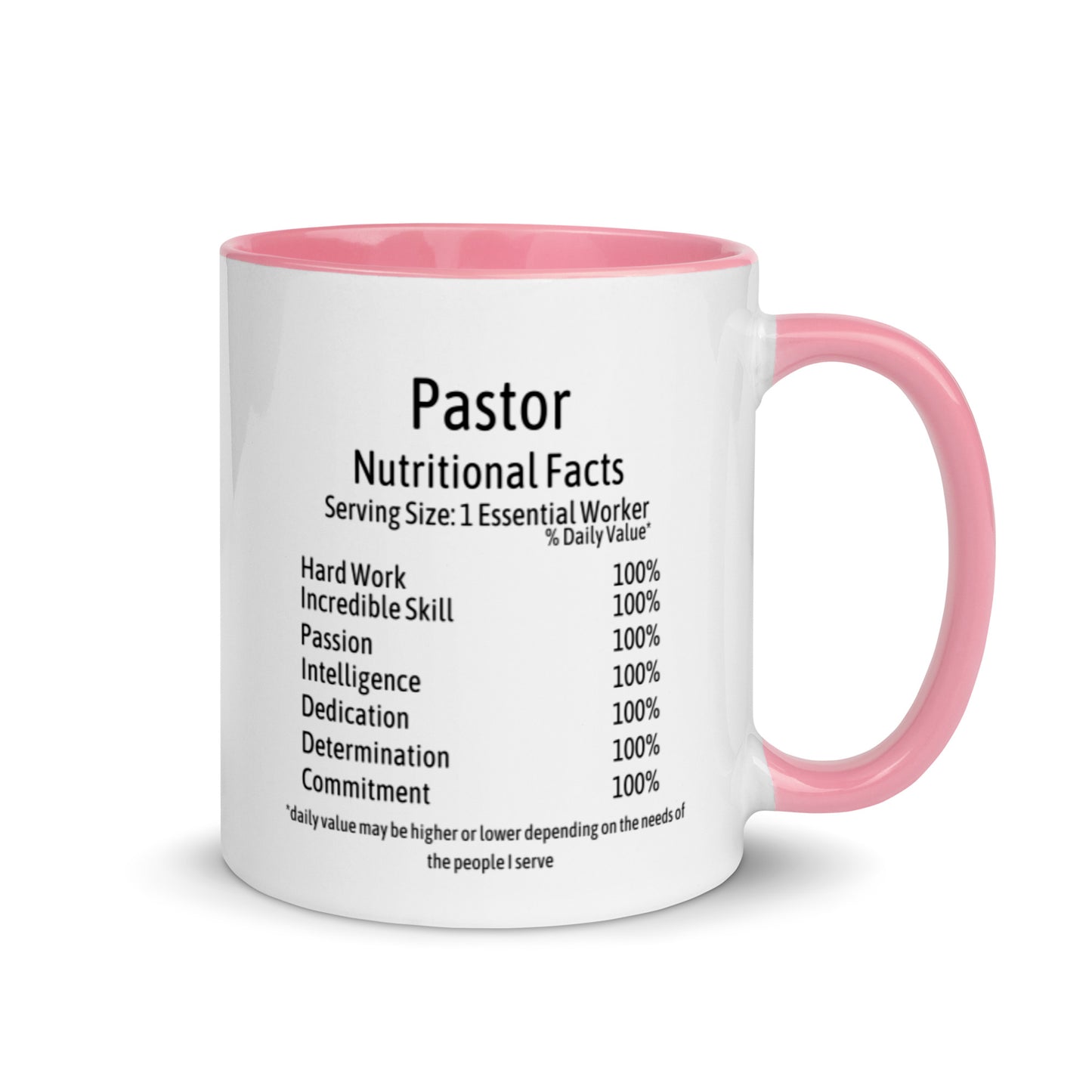 Pastor Mug with Color Inside