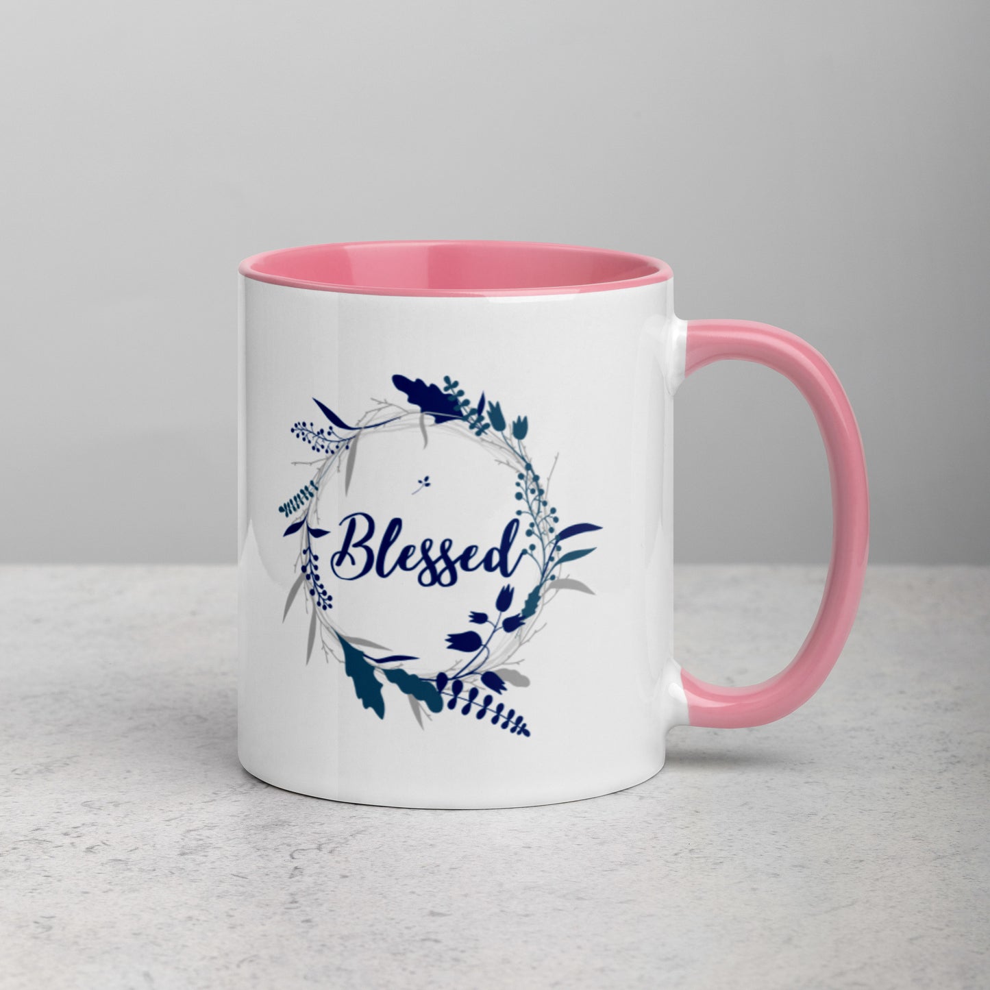 Blessed Mug with Color Inside