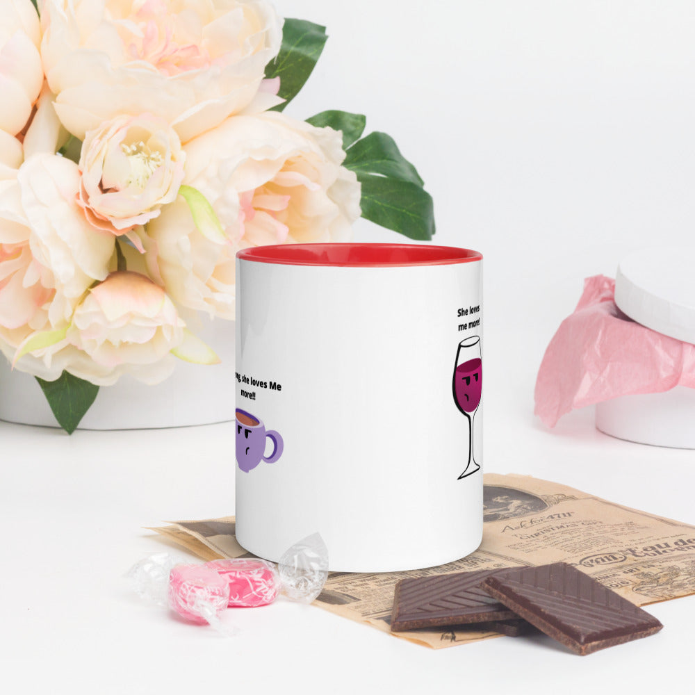 Wine And Coffee Mug, Wine Lover Gift, Coffee Lover, Coffee Gift, Wine Gifts, Wine Vs Coffee, Love Coffee, Love Wine, Wine Drinker Gift, Two Tone