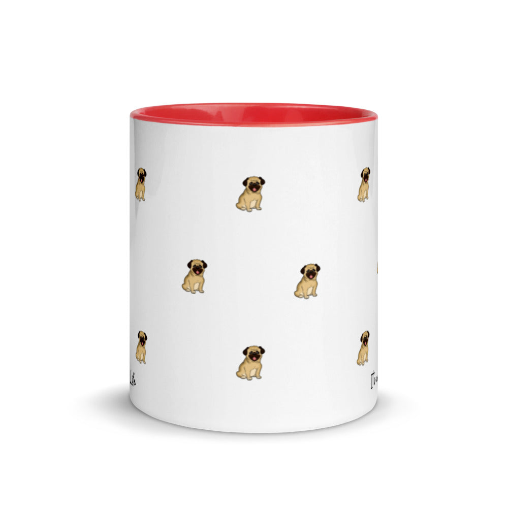 Pug Life, Pug Life Mug, Two Tone Coffee Mug, Perfect Gift For A Dog Lover, Coffee Lover