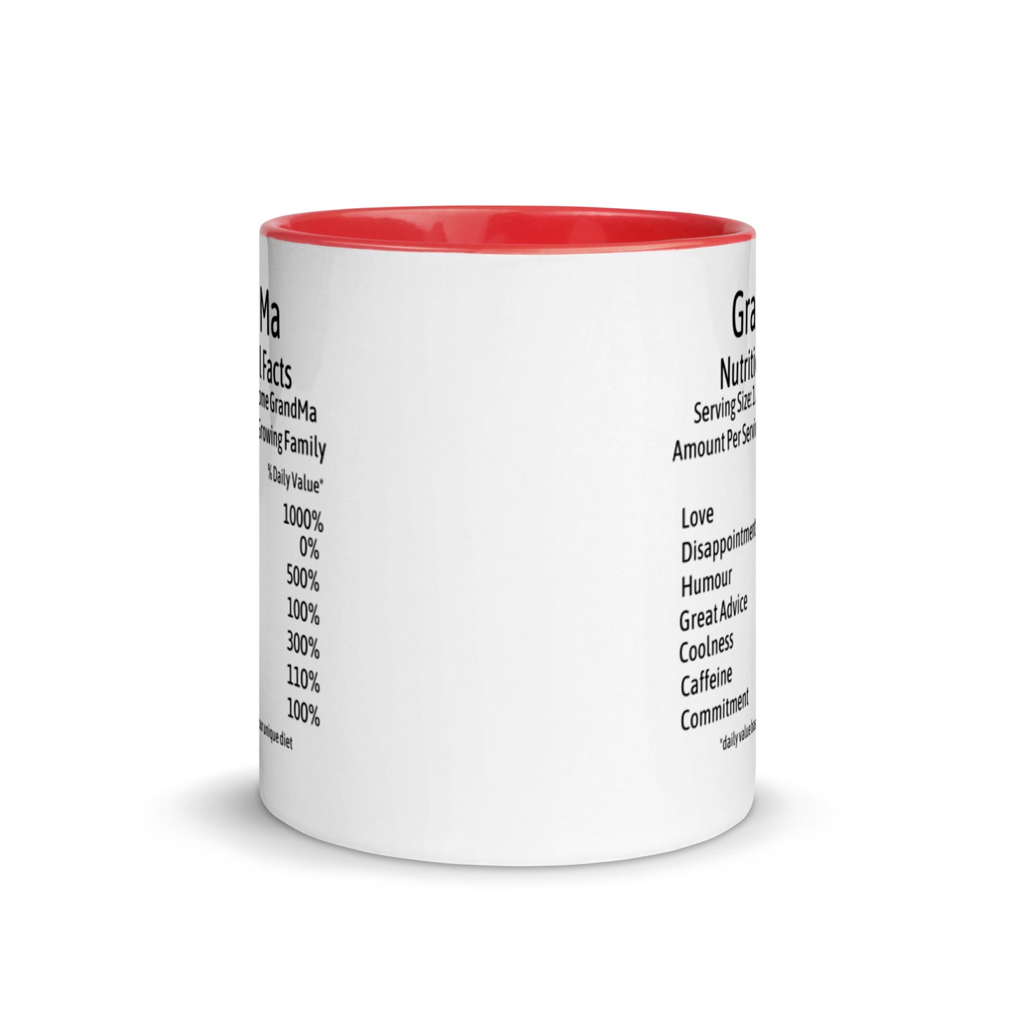 GrandMa Mug Two Tone Nutrition Facts