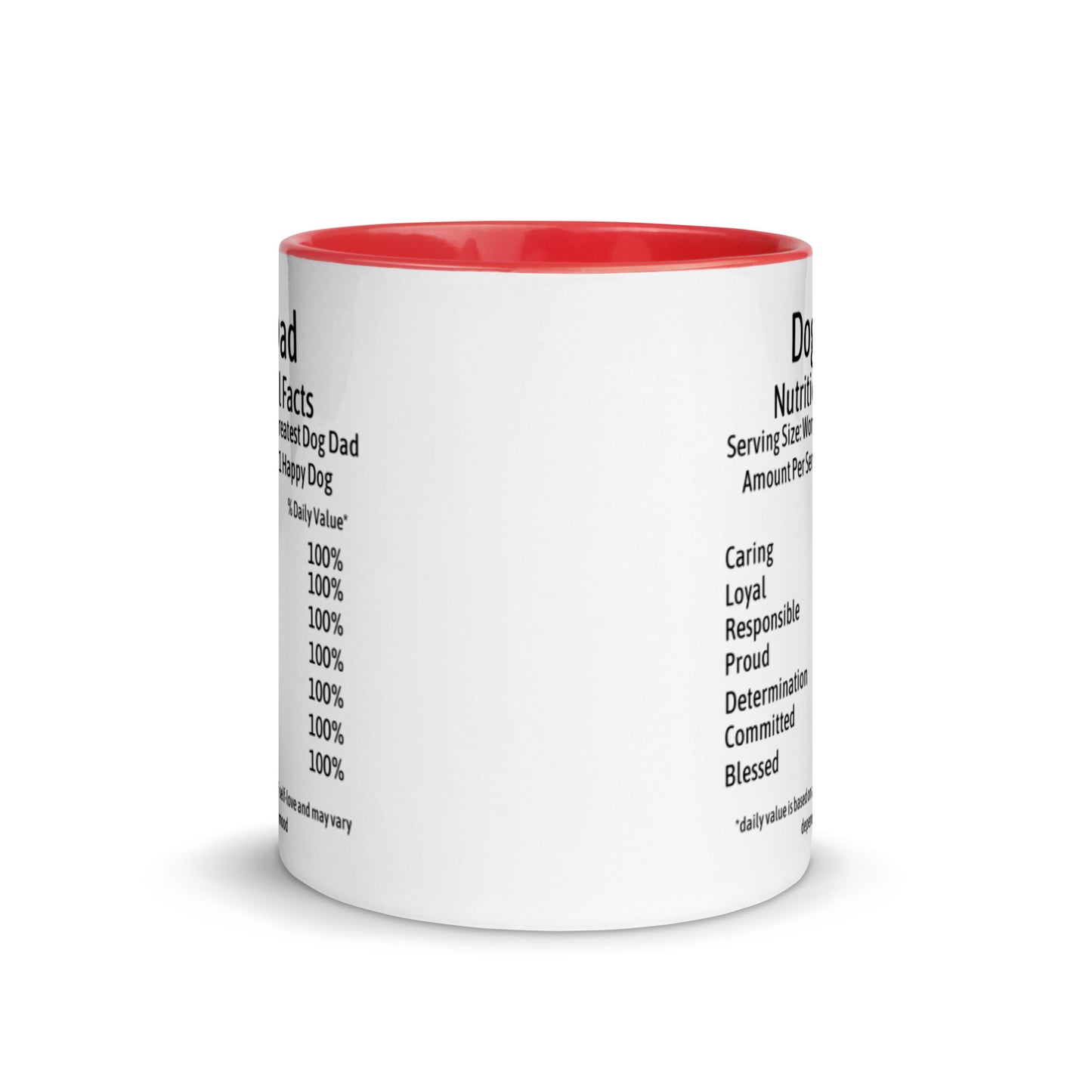 Dog Dad Mug with Color Inside