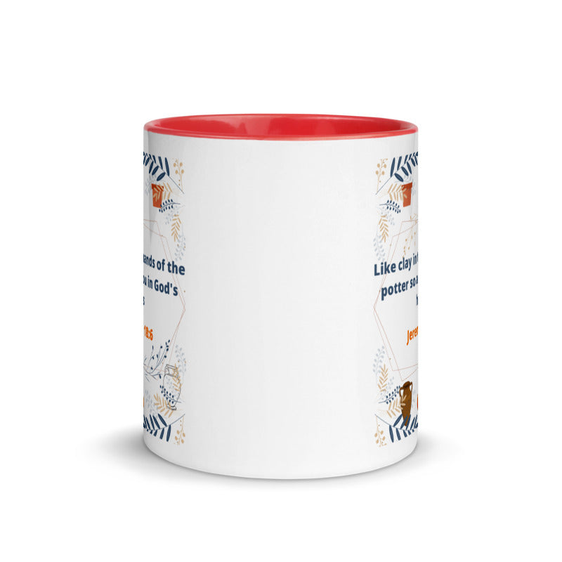 Jeremiah 18:6 Two Tone Coffee Mug, Christian Mug, Christian Coffee Mug, Bible Verse Cup, Scripture Mug, Modern Scriptures, Pastel Tone, Earth toned