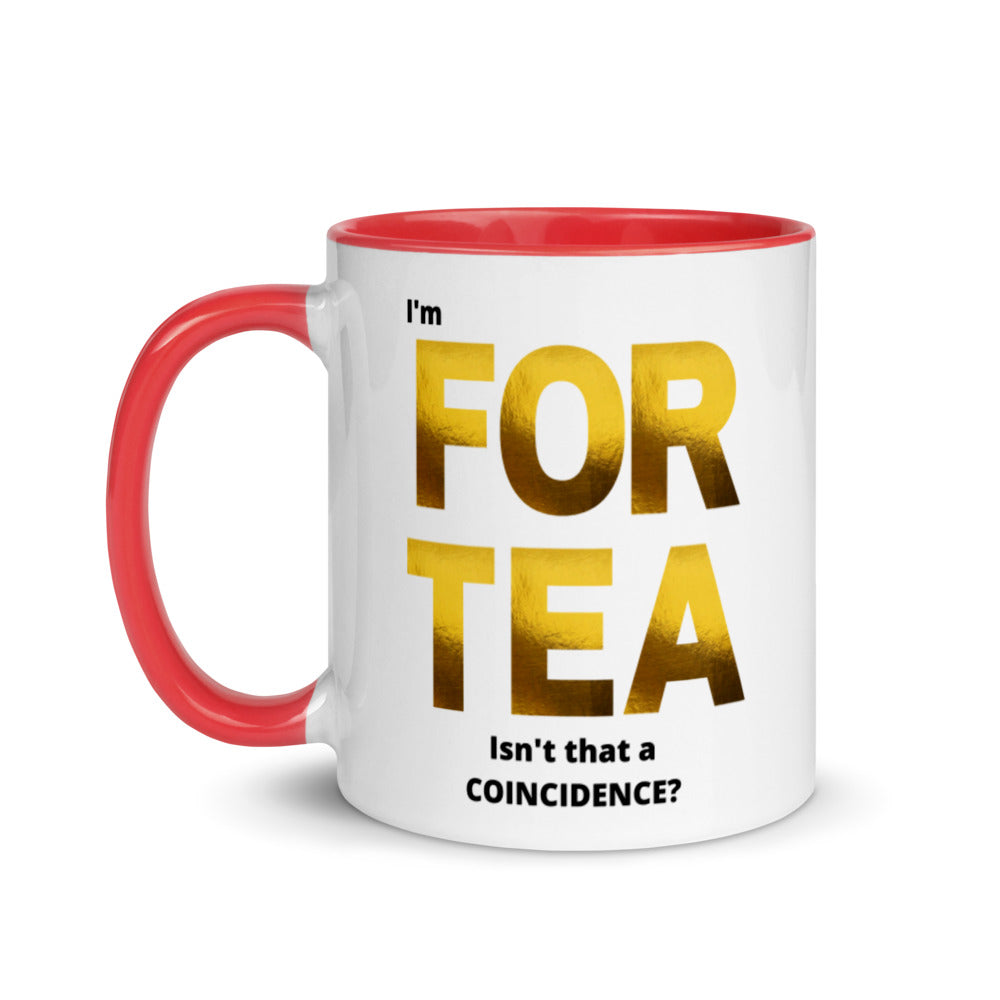 40th Birthday, Mug with Color Inside