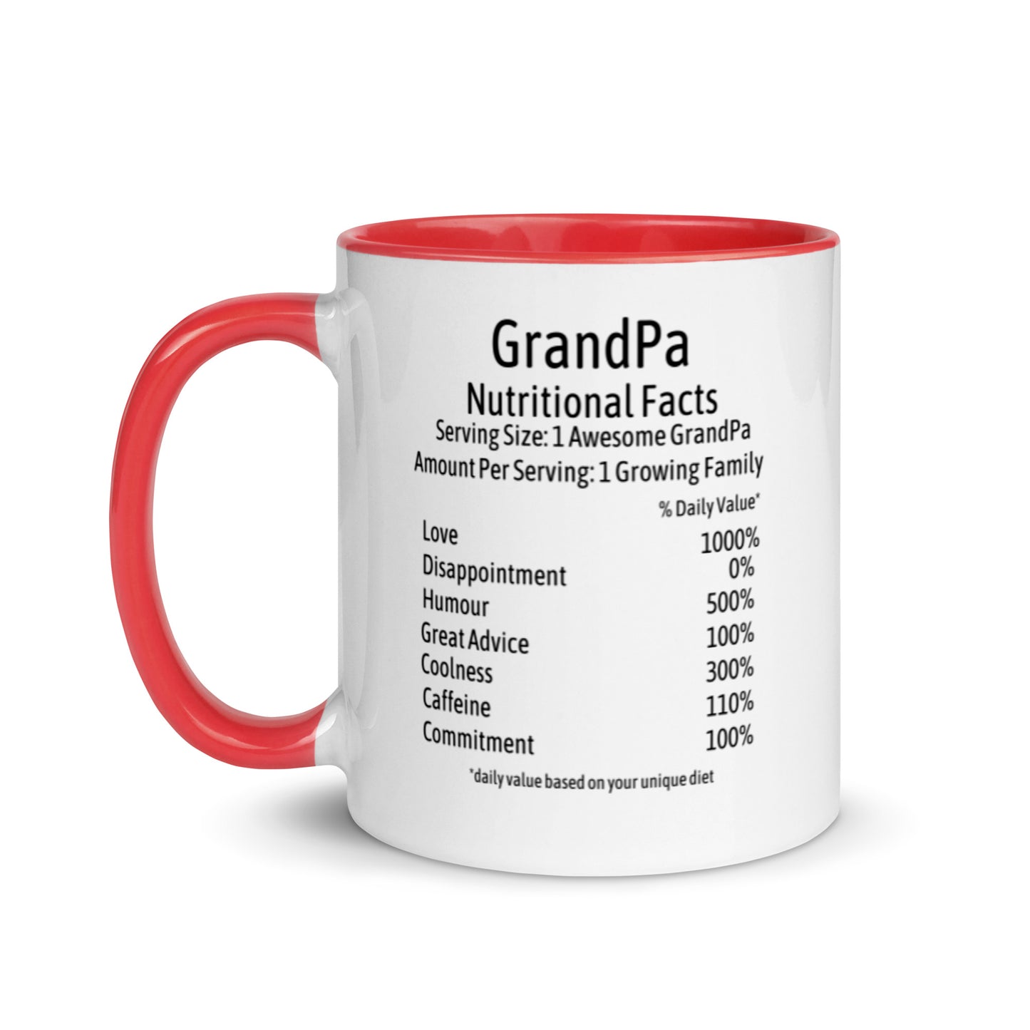 Grandpa Mug Two Tone Nutrition Facts