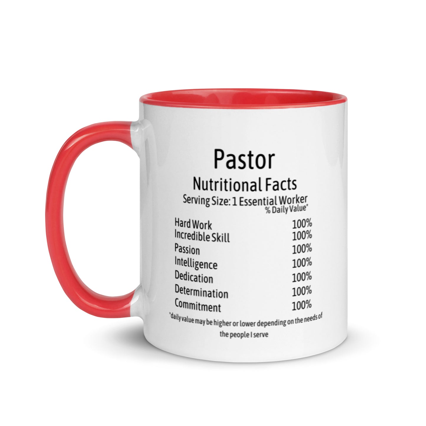 Pastor Mug with Color Inside