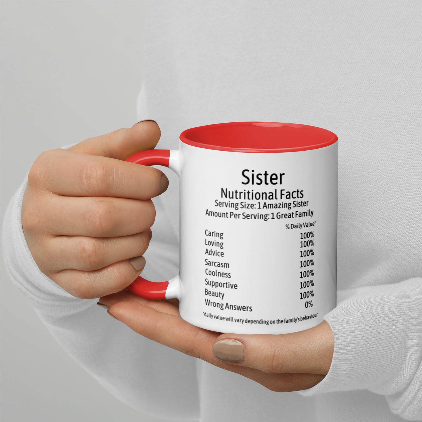 Sister Mug with Color Inside