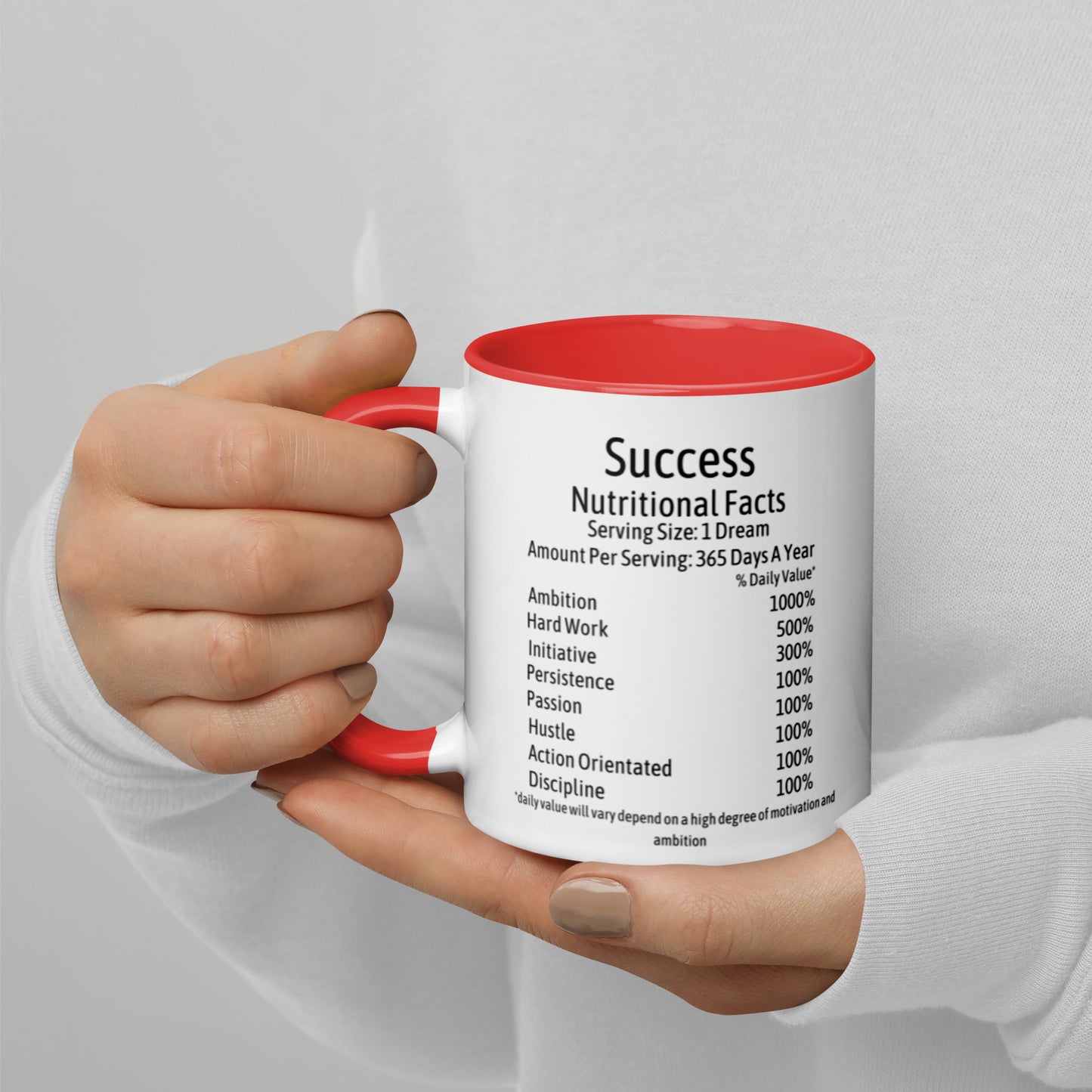 Success Mug with Color Inside