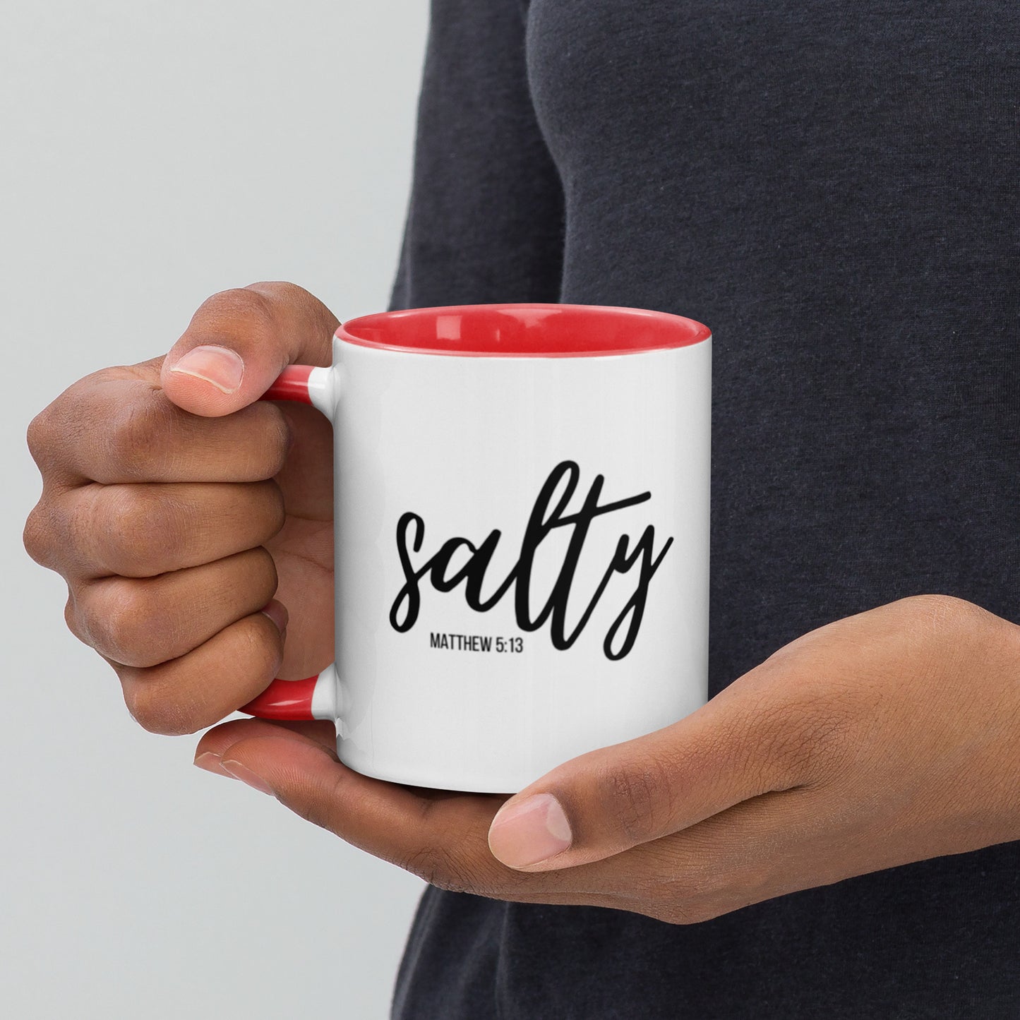 Matthew 5:13 Salty Mug with Color Inside