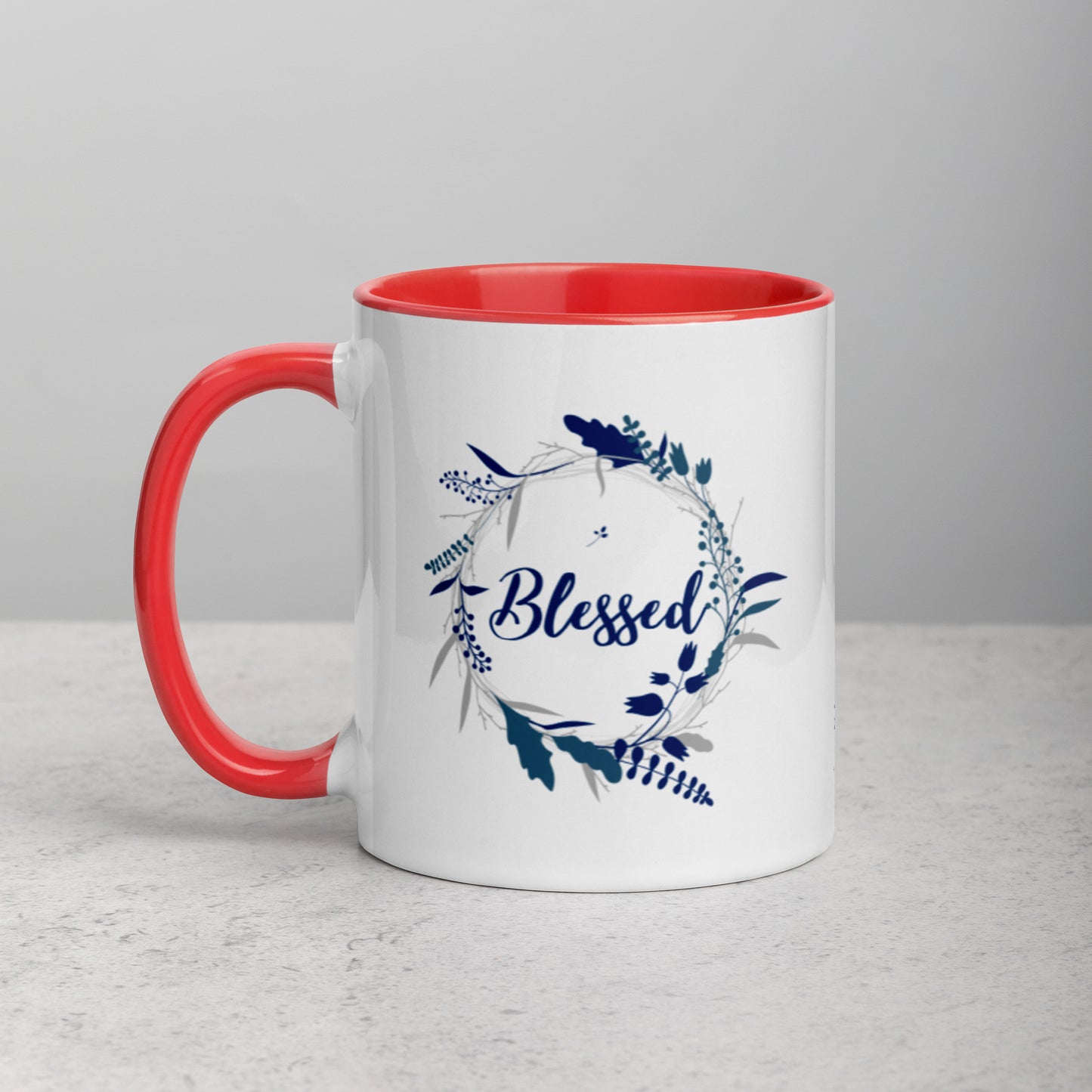 Blessed Mug with Color Inside