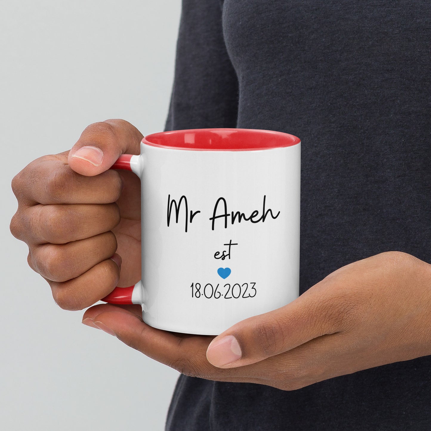 Personalised Mr Mug with Color Inside