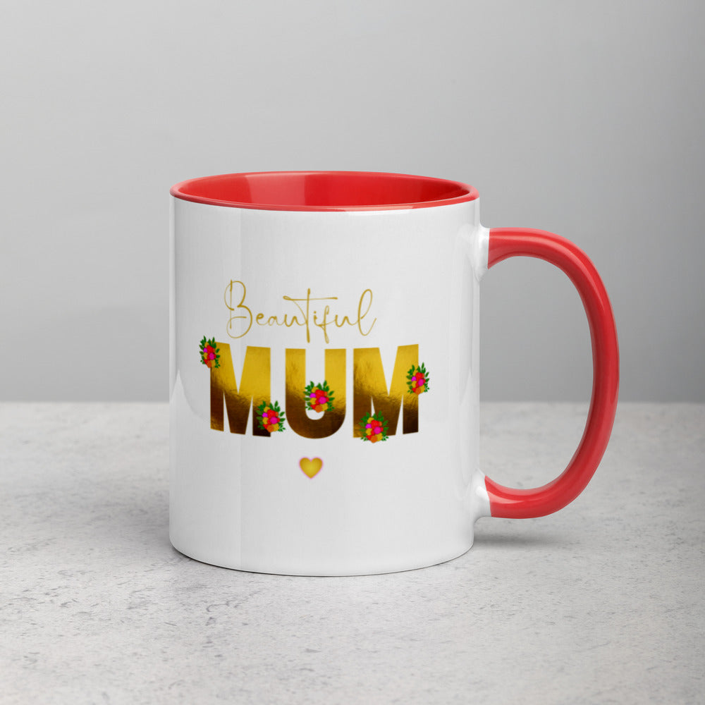 Mothers Day Presents - Mug Beautiful Mom Mum