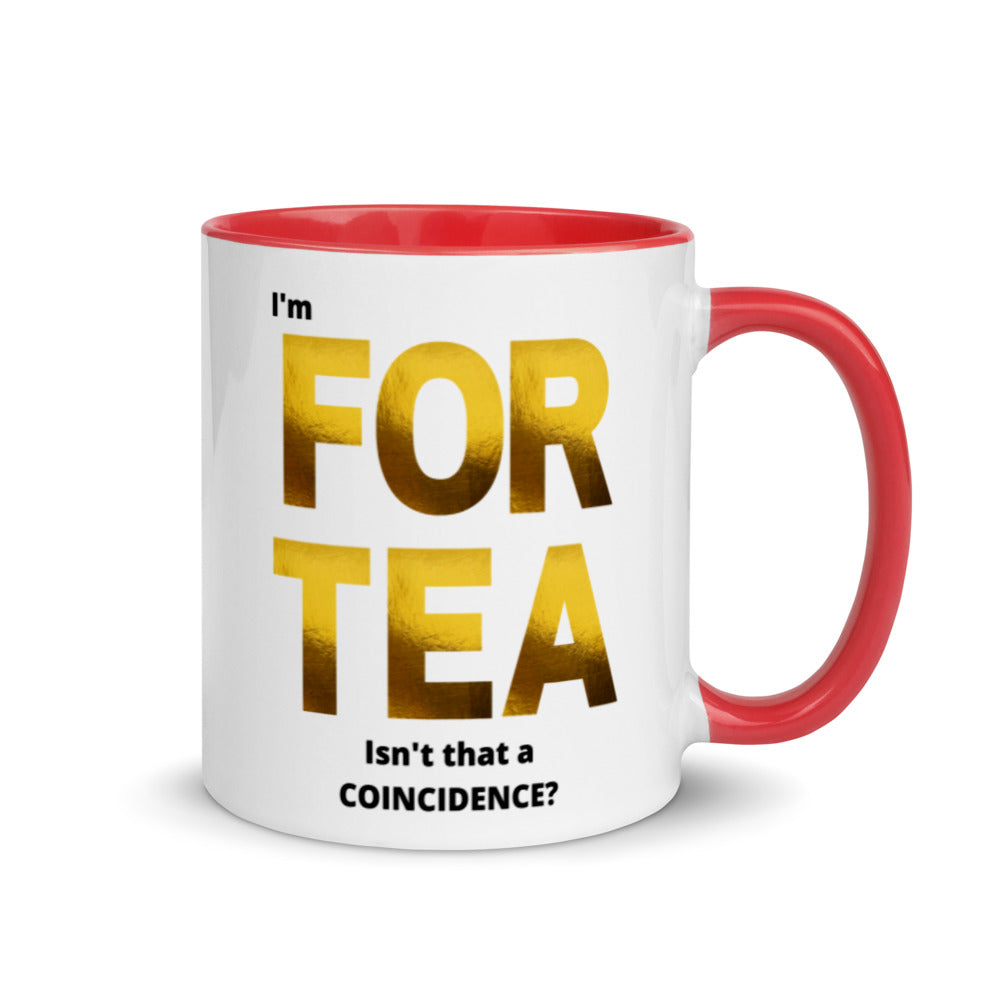 40th Birthday, Mug with Color Inside