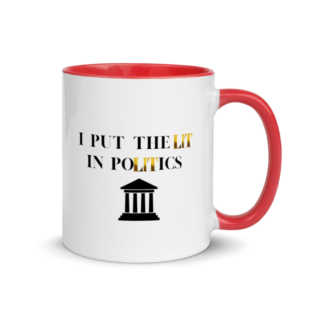 Political Mugs, Politics, I Put The Lit In Politics, Political Gifts, Politician Gifts, Political Science Gifts